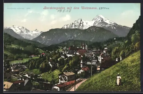 AK Berchtesgaden, Mit dem Watzmann