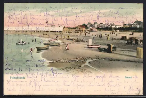 AK Swinemünde, Strand