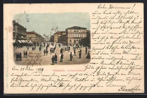 AK München, Ludwigstrasse