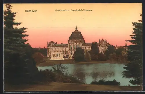 AK Hannover, Maschpark, Provinzial-Museum