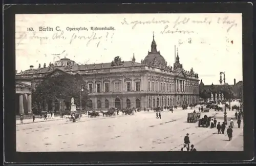 AK Berlin, Opernplatz, Ruhmeshalle