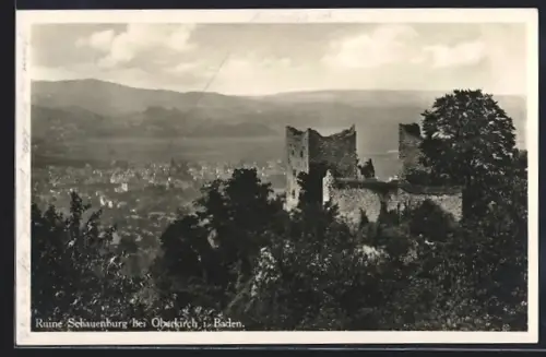 AK Oberkirch i. Baden, Ruine Schauenburg