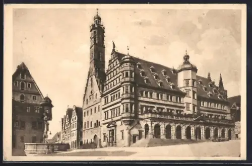 AK Rothenburg o. T., Rathaus