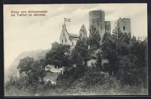 AK Treffurt /Werratal, Normannstein, Burgruine