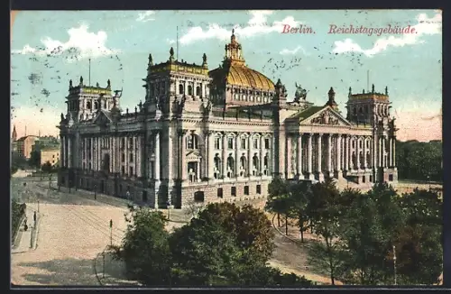 AK Berlin-Tiergarten, Reichstagsgebäude