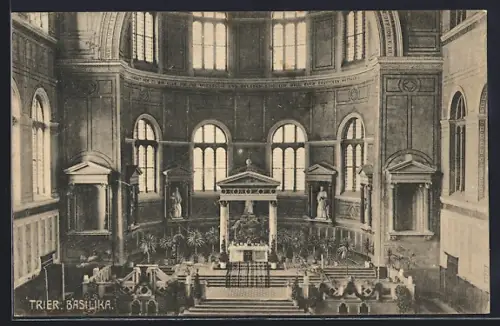AK Trier, Basilika, Innenansicht