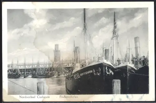 AK Cuxhaven, Fischereihafen, Schiffe