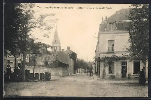 AK Tournon-St-Martin /Indre, Entrée de la Ville, Côté Sud
