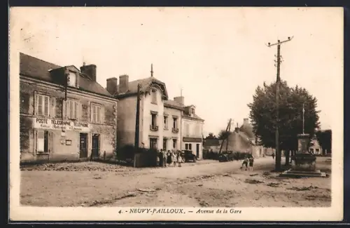 AK Neuvy-Pailloux, Avenue de la Gare