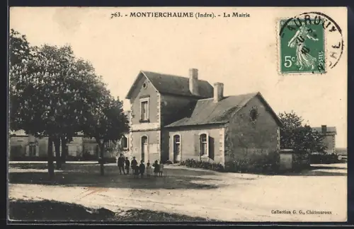 AK Montierchaume /Indre, La Mairie