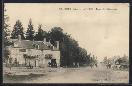 AK Luant /Indre, Lothiers, Route de Châteauroux