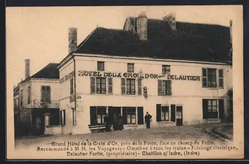 AK Chatillon-s-Indre, Grand Hôtel de la Croix d`Or