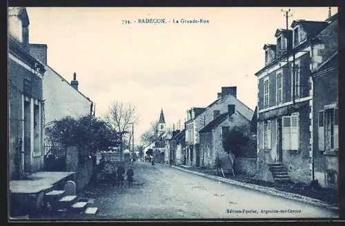 AK Badecon, Strasse in der Ortschaft
