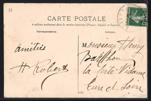AK Bélabre /Indre, La Place et la rue du Commerce