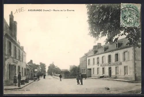 AK Aigurande /Indre, Route de la Chatre