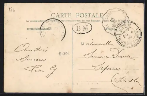 AK Azay-le-Ferron /Indre, Entrée du Bourg