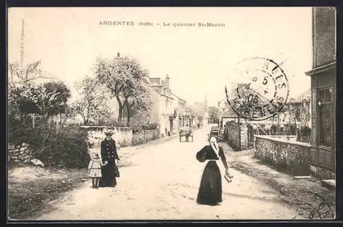 AK Ardentes /Indre, Le quartier St-Martin
