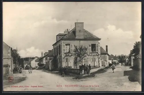 AK Villedieu /Indre, Avenue de la Gare