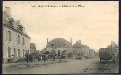 AK St-Aout /Indre, L`Hôtel et la Villa
