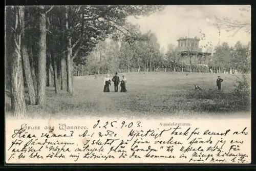 AK Berlin-Wannsee, Am Aussichtsturm