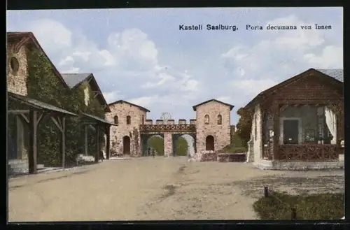 AK Kastell Saalburg, Porta decumana von innen