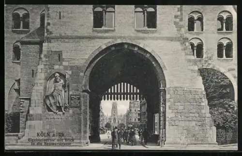 AK Köln a. Rh., Eigelsteinertor mit Blick in die Neusserstrasse
