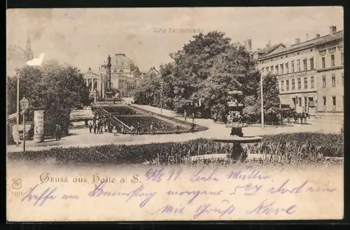 AK Halle a. S., Alte Promenade