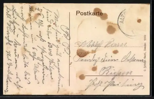 Lithographie Altötting, Kapellplatz, Gnadenkapelle, Stiftskirche, Prozession