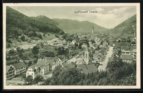 AK Urach / Württbg., Totalansicht aus der Vogelschau