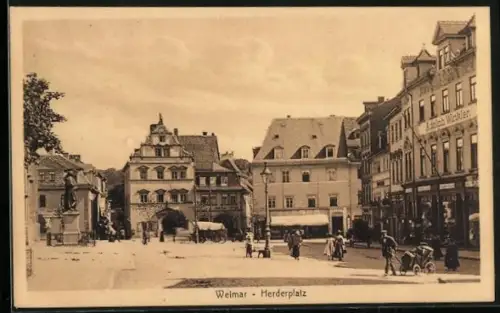 AK Weimar / Thüringen, Herderplatz