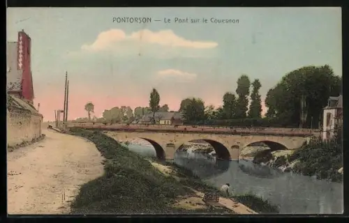 AK Pontorson, Le Pont sur le Couesnon