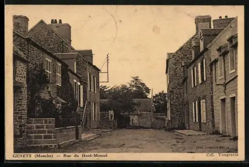 AK Genêts /Manche, Rue du Haut-Moncel