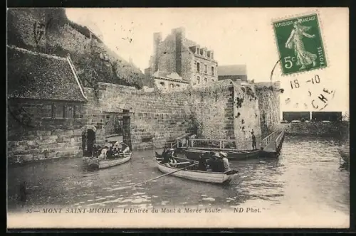 AK Mont Saint-Michel, L`Entrée du Mont à Marée haute