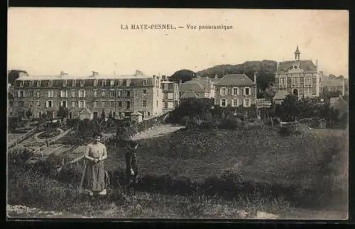 AK La Haye-Pesnel, Vue panoramique