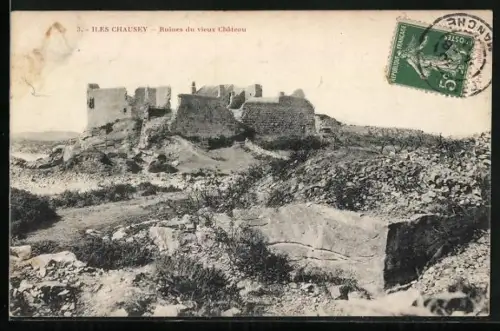 AK Chausey, Ruines du Vieux Château