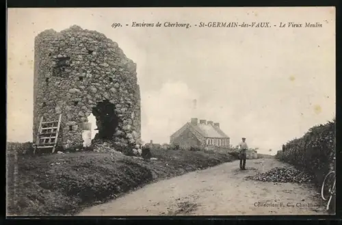 AK Saint-Germain-des-Vaux, Le Vieux Moulin