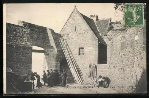 AK Mont Saint-Michel, L`Entrée à marée haute