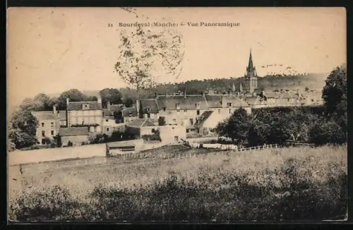 AK Sourdeval /Manche, Vue Panoramique