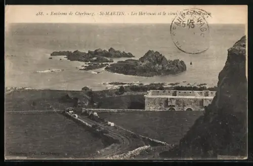 AK St-Martin, Les Héreuses et le vieux fort sur la côte rocheuse