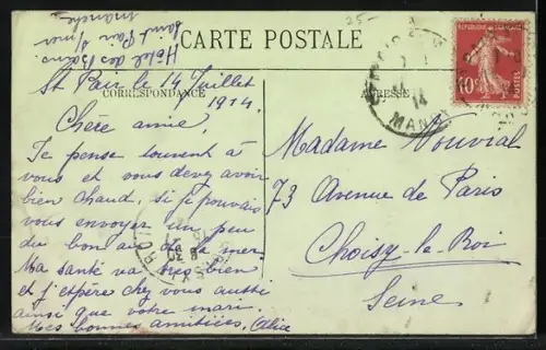 AK Saint-Pair-sur-Mer, Vue générale prise des Carrières