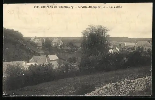 AK Urville-Nacqueville, La Vallée et paysage rural