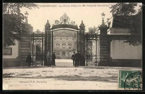 AK Cherbourg, La Porte d`Entrée de l`Hôpital Maritime