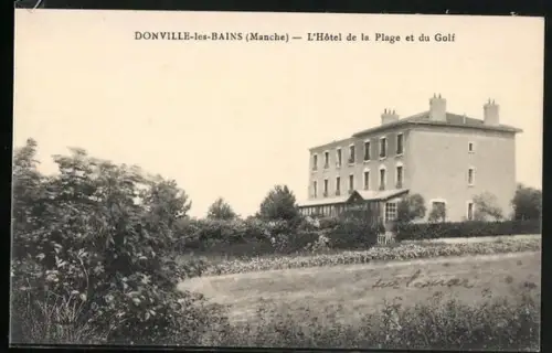 AK Donville-les-Bains /Manche, L`Hôtel de la Plage et du Golf