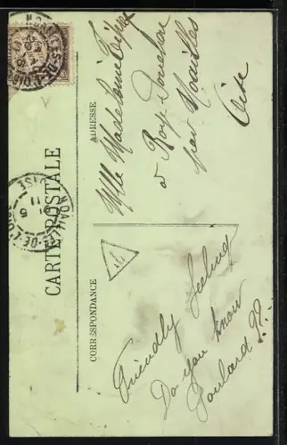 AK Mont-Saint-Michel, Vue générale au Nord-Est avec pêcheurs sur le sable