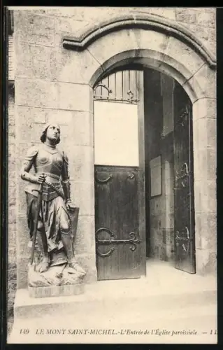 AK Le Mont Saint-Michel, L`Entrée de l`Église paroissiale