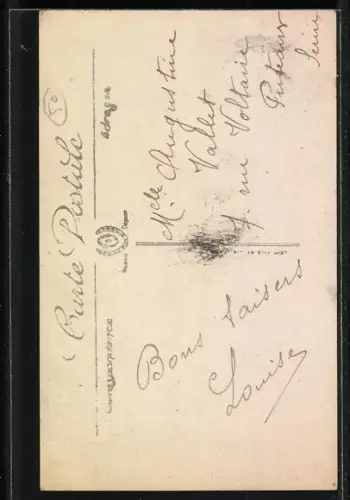 AK Le Mont-Saint-Michel, Vue générale au Nord-Est avec pêcheurs sur la grève