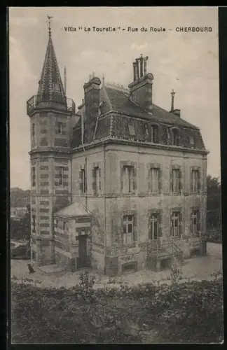 AK Cherbourg, Villa La Tourelle, Rue du Roule