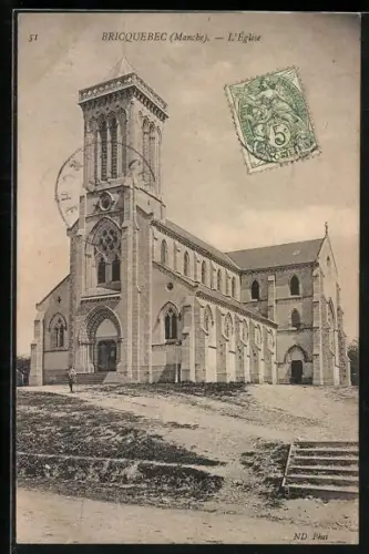AK Bricquebec /Manche, L`Église