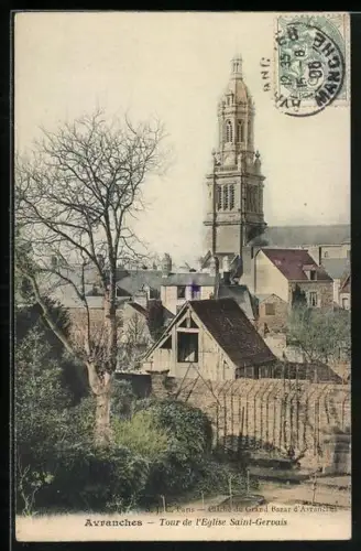 AK Avranches, Tour de l`Église Saint-Gervais