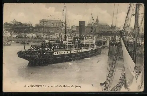 AK Granville, Arrivée du Bateau de Jersey
